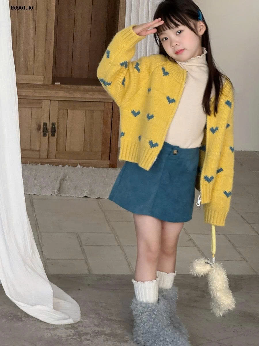 KHOÁC LEN VÀNG TRÁI TIM BG-sỉ 218k