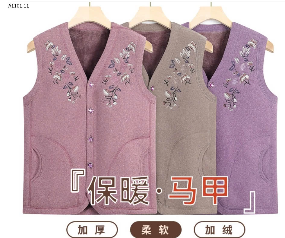 ÁO GILE LÓT NỈ TRUNG NIÊN NỮ  - sỉ 195k