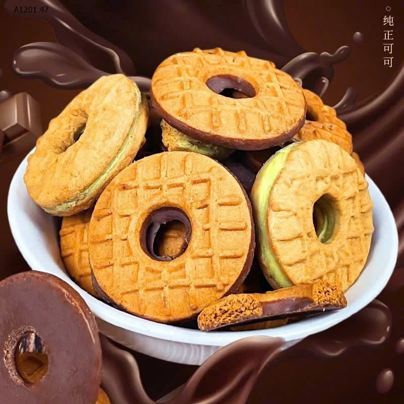 BÁNH QUY NHÂN KEM MATCHA VÀ SOCOLA - Giá sỉ 95k / 45 cái chọn vị hoặc mix