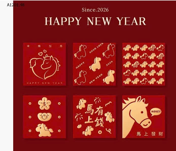 LÌ XÌ NĂM NGỌ - Giá sỉ 85k/ combo 60c