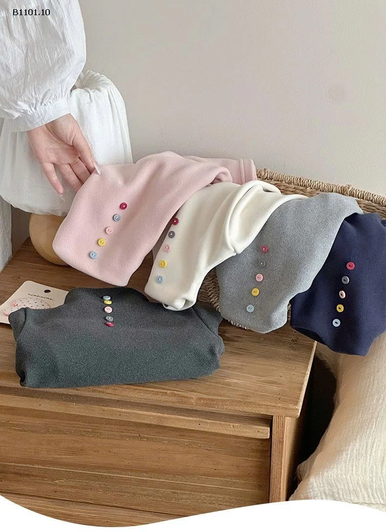 Áo nỉ hai mặt Pengli cho bé gái của Xie Jinmao, chất liệu nỉ mềm mại - giá sỉ 117k