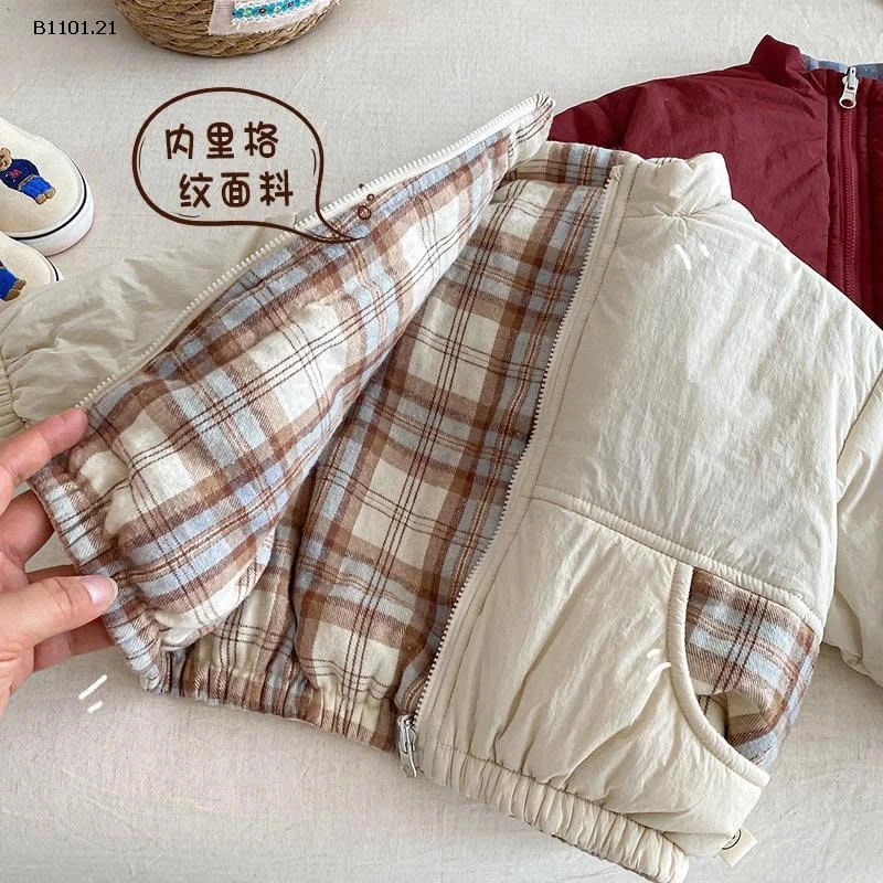 Áo khoác cotton mùa đông dày dặn hai mặt cho bé trai- giá sỉ 228k