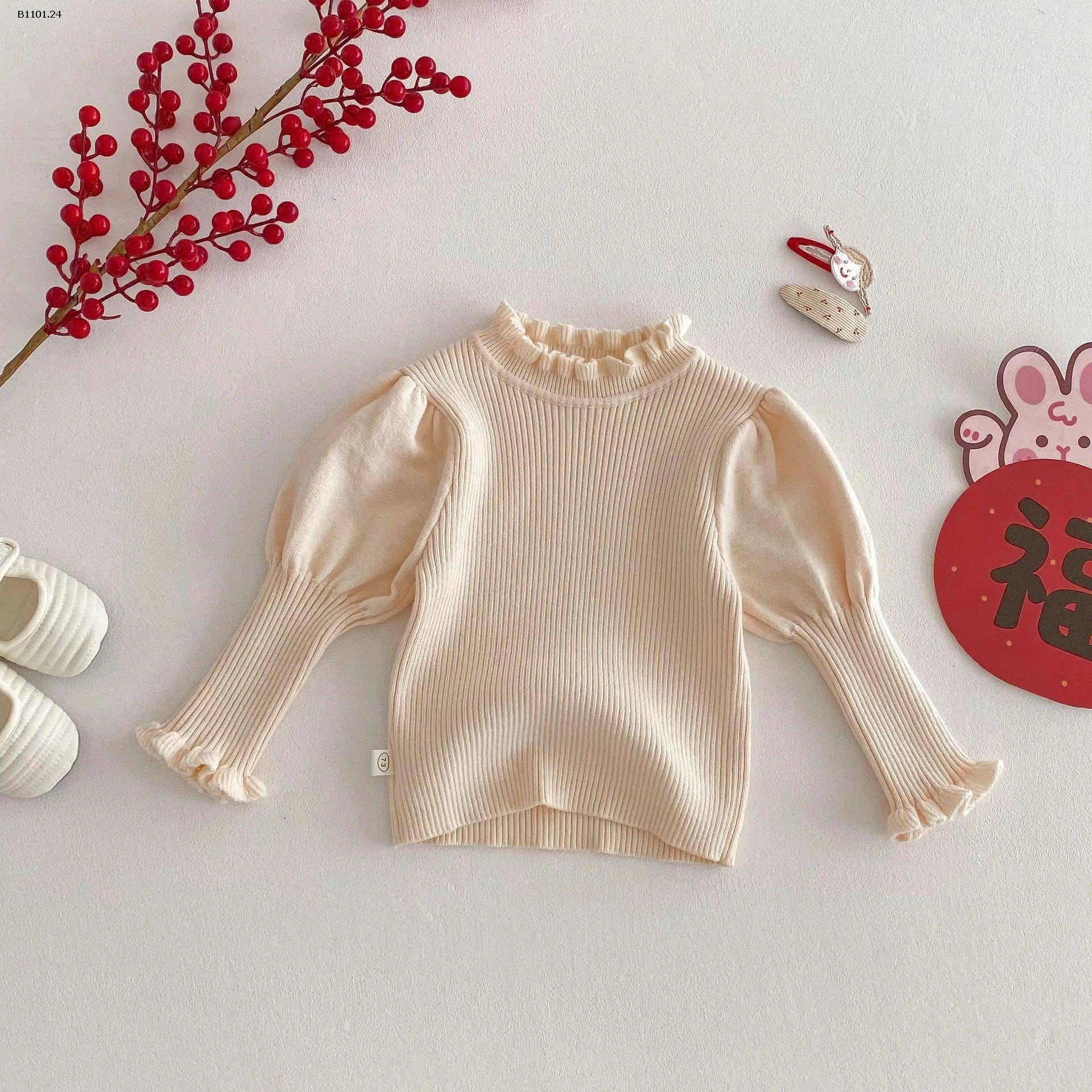 Set Đầm Tết dày dặn cho bé gái - giá sỉ 292k