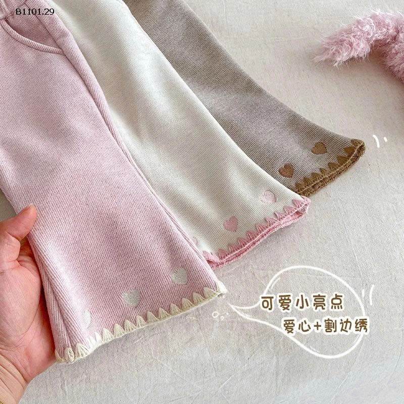 Quần ống loe lót lông cừu cho bé gái siêu yêu- giá sỉ 158k