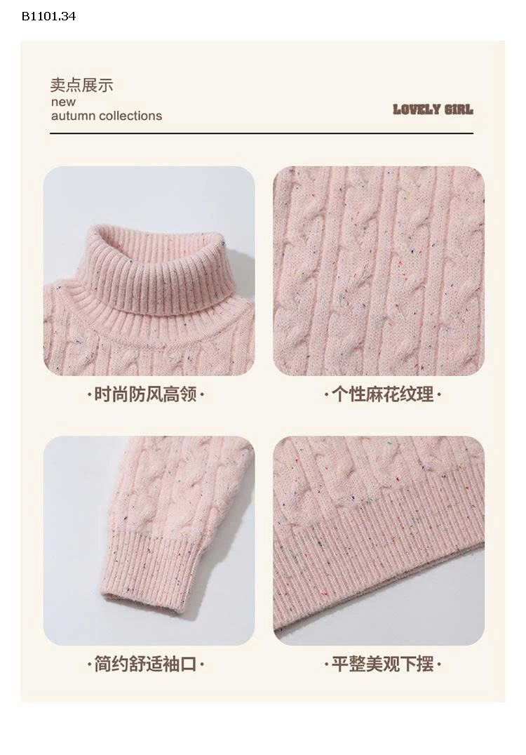 Áo len cho bé gái-Giá sỉ 248k