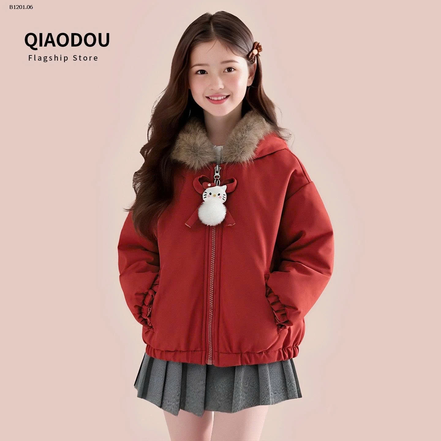 ÁO KHOÁC BÉ GÁI 2 MẶT- sỉ 323k