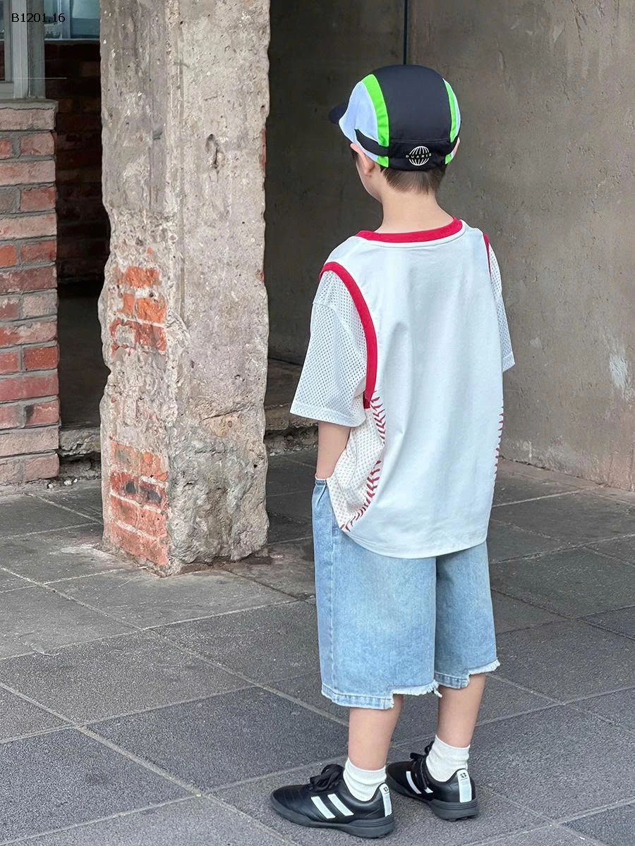 ÁO PHÔNG TAY LƯỚI CHO BÉ TRAI HÃNG AMBB -Giá sỉ  sz 90-150: 148k sz 160: 157k sz 170: 169k 