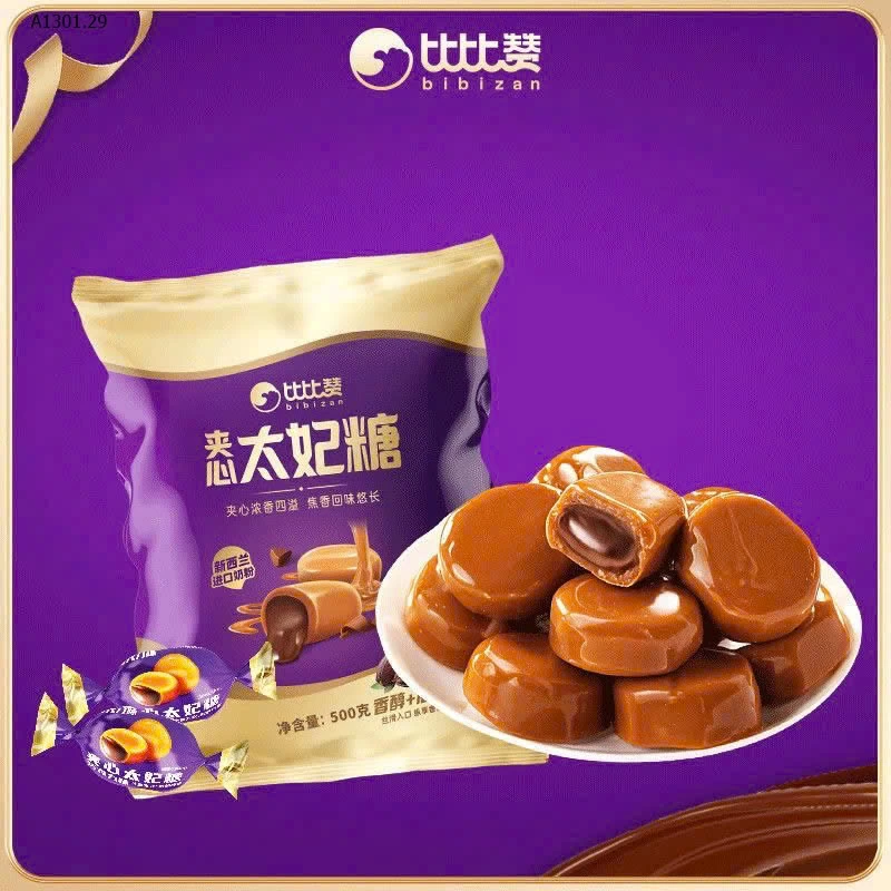 Kẹo socola nhân caramen chảy  - Giá sỉ 116k/kg 