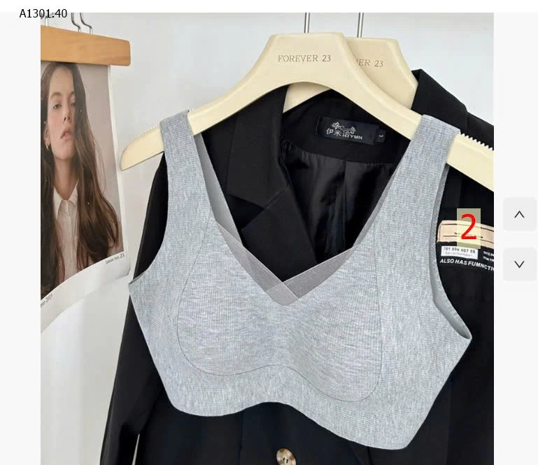 ÁO ĐI TẬP CÓ LÓT  sỉ 125k/set 2c chọn màu size