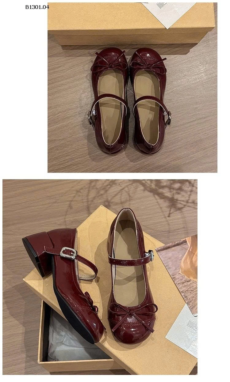 Giày bệt nữ GÓT VUÔNG -Giá sỉ 145k