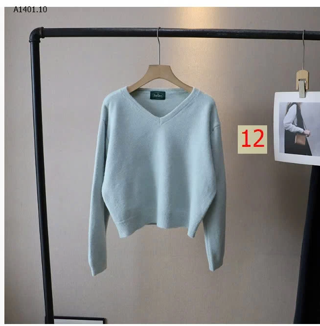 ÁO LEN CỔ V   - sỉ 180k