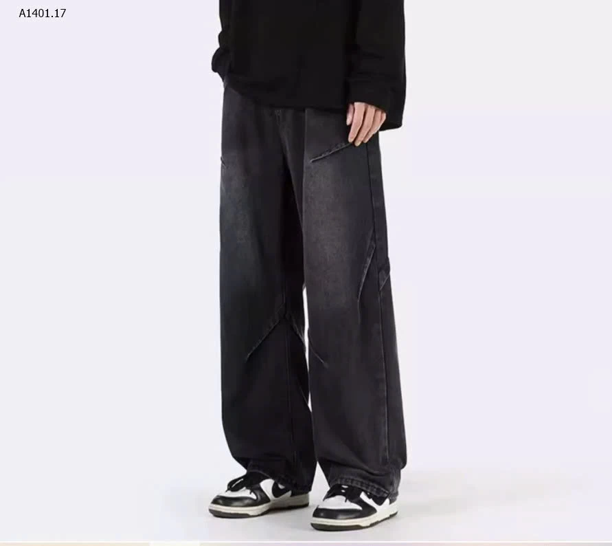 QUẦN JEANS ỐNG RỘNG STREETWEAR - sỉ 190k