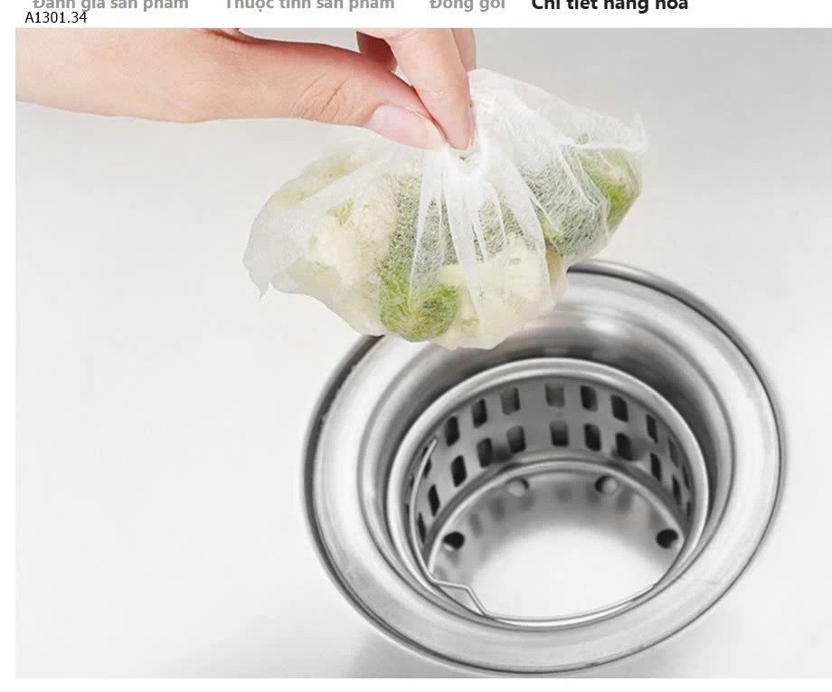 SET 1000 TÚI LỌC RÁC BỒN RỬA LƯỚI DÀY CAO CẤP  - Giá sỉ 140k/s