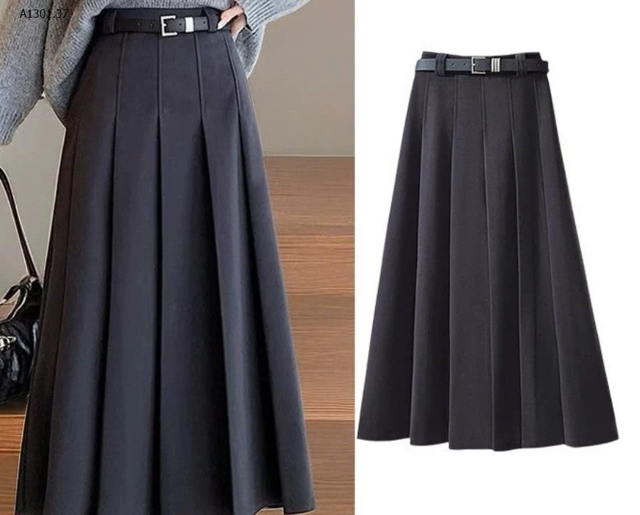 Chân váy xếp ly len dày dặn- sỉ 190k