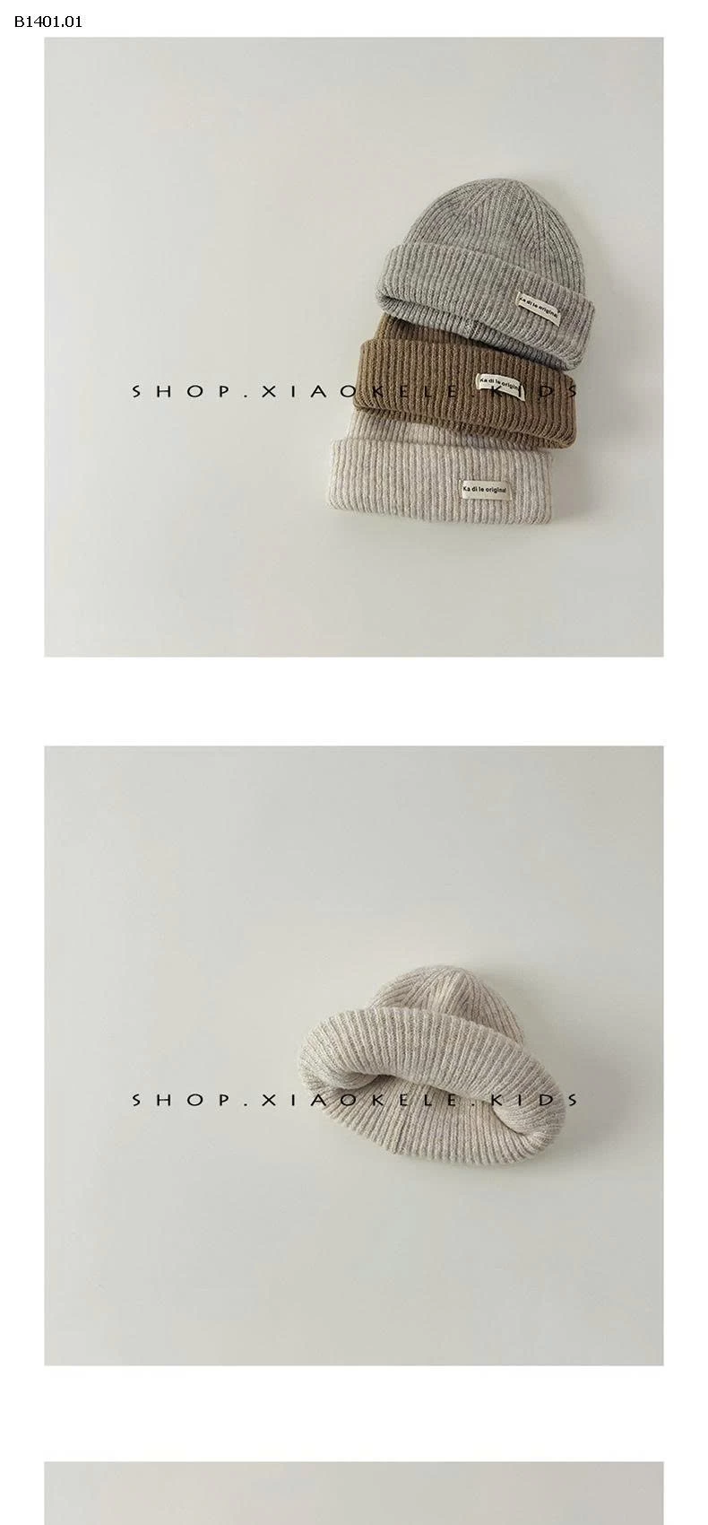 MŨ LEN PHONG CÁCH HQ CHO BÉ-Giá sỉ 81k