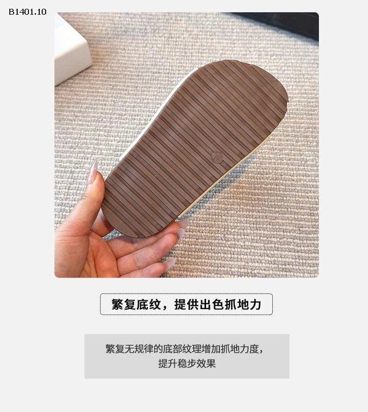 DÉP LÊ ĐẾ TRẤU QUAI DÁN -Giá sỉ  sz 26-31: 138k sz 32-37: 152k