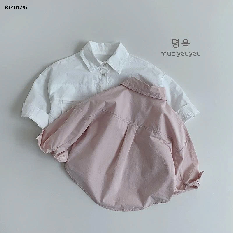 ÁO SƠ MI MUZIYOUYOU CHO BÉ - sỉ 175k