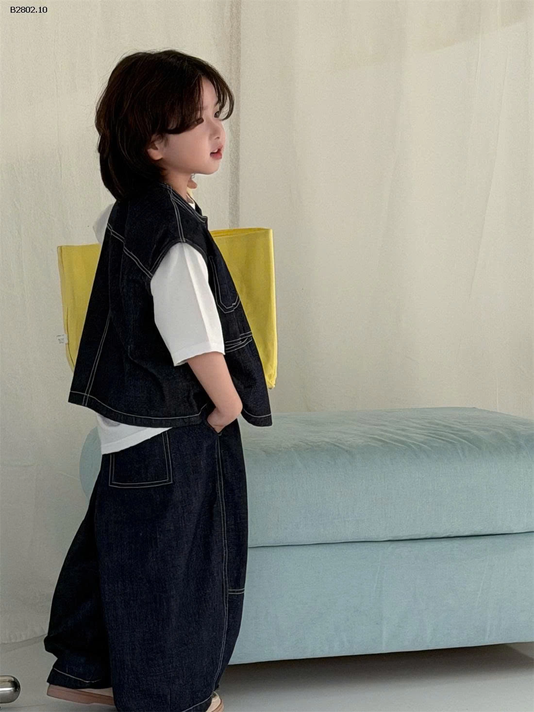 ÁO KHOÁC GILE DENIM- sỉ  100-140: 218k 150-160: 234k