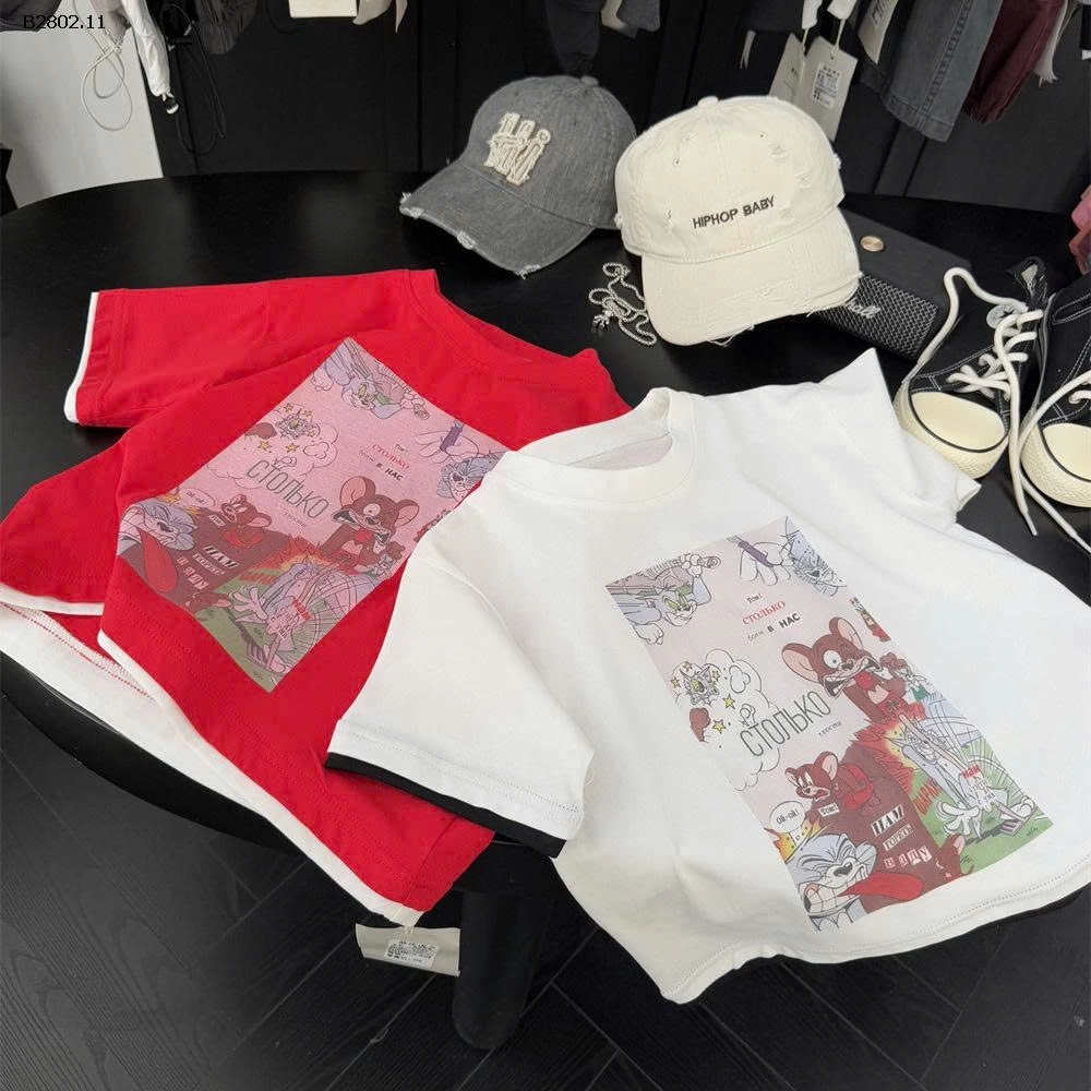 ÁO CỘC TAY HOẠT HÌNH CHO BÉ- sỉ 165k