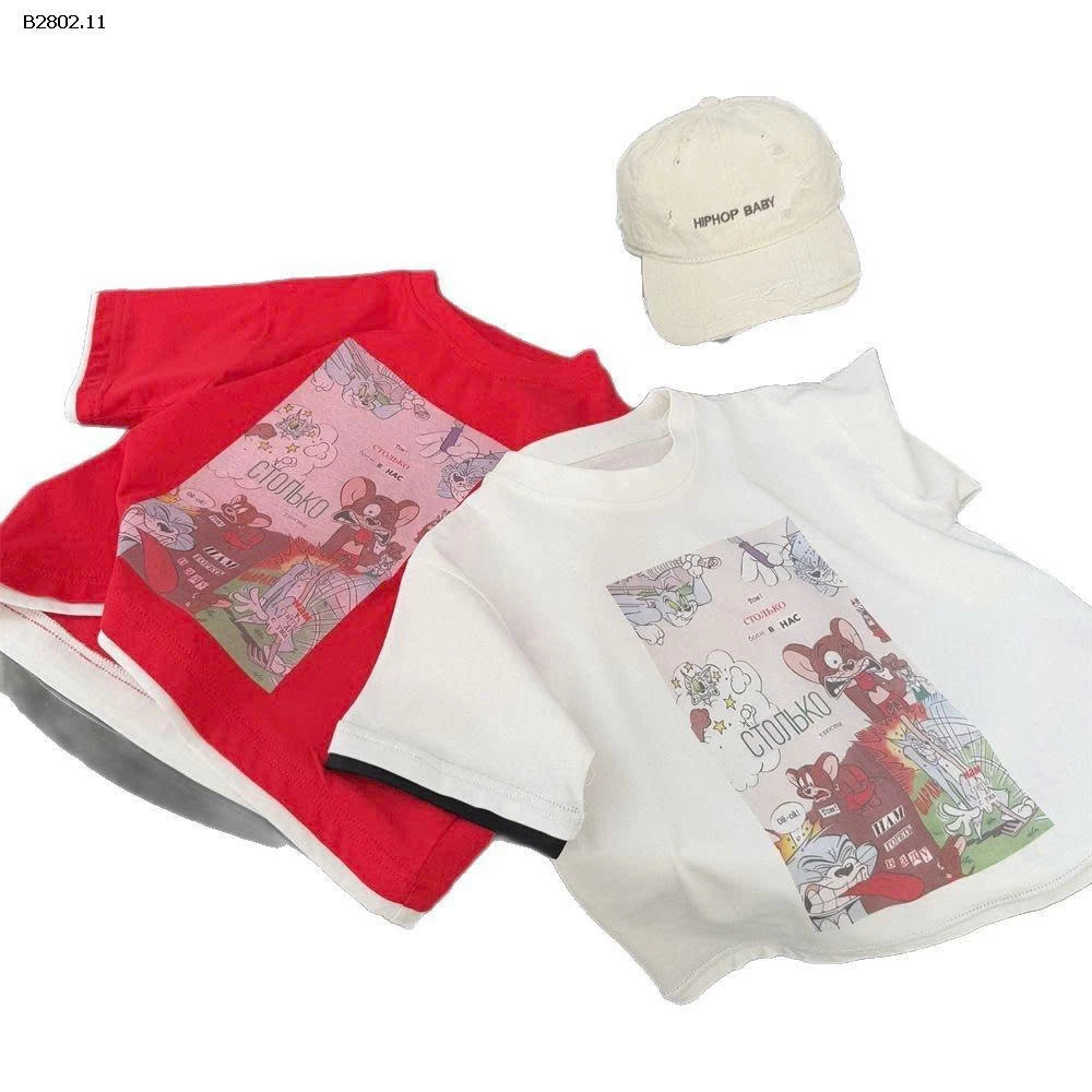 ÁO CỘC TAY HOẠT HÌNH CHO BÉ- sỉ 165k