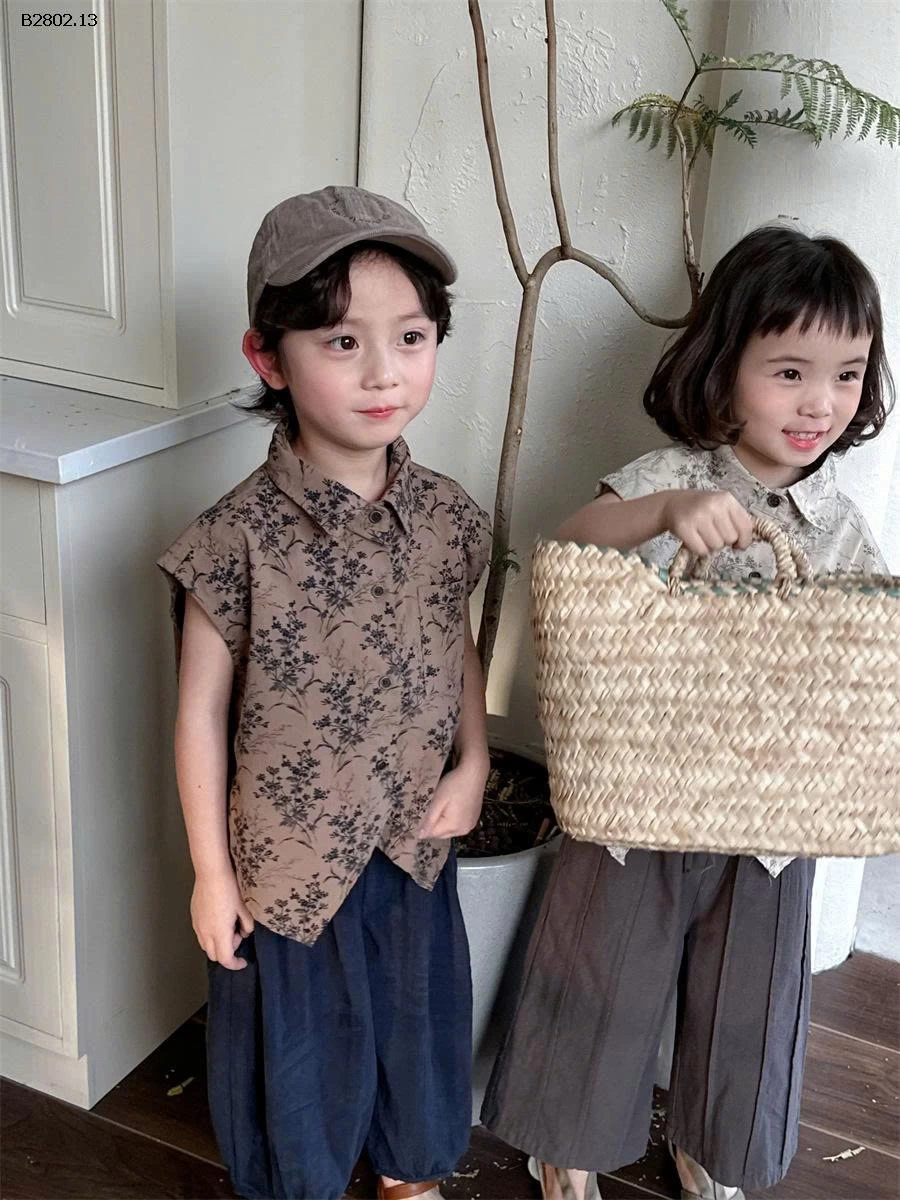 ÁO SƠ MI TAY HẾN CHO BÉ  - sỉ 172k