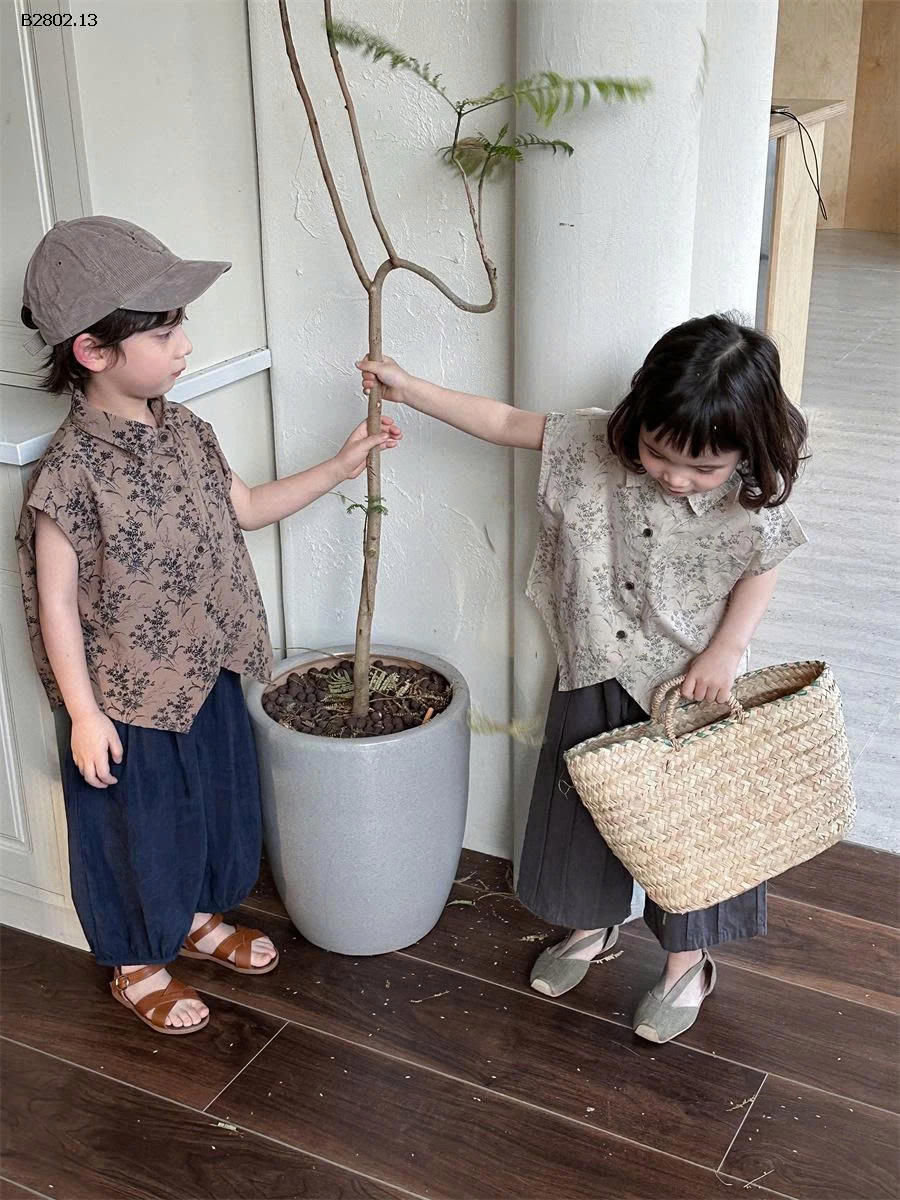 ÁO SƠ MI TAY HẾN CHO BÉ  - sỉ 172k