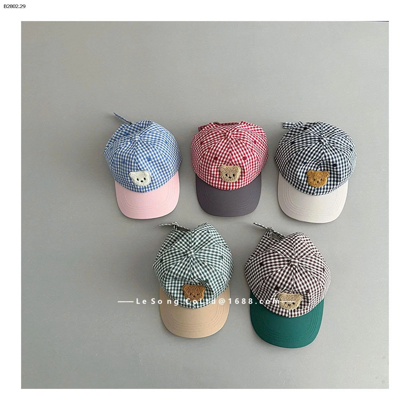 MŨ LƯỠI TRAI GẤU KẺ CARO- sỉ 99k