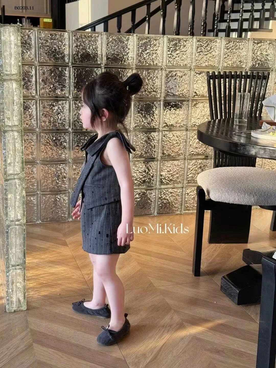 BỘ VÁY VEST KẺ BG- sỉ 196k