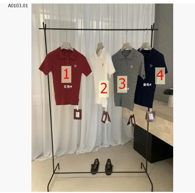 ÁO POLO LEN CỘC TAY W.G.W.E - sỉ 272k