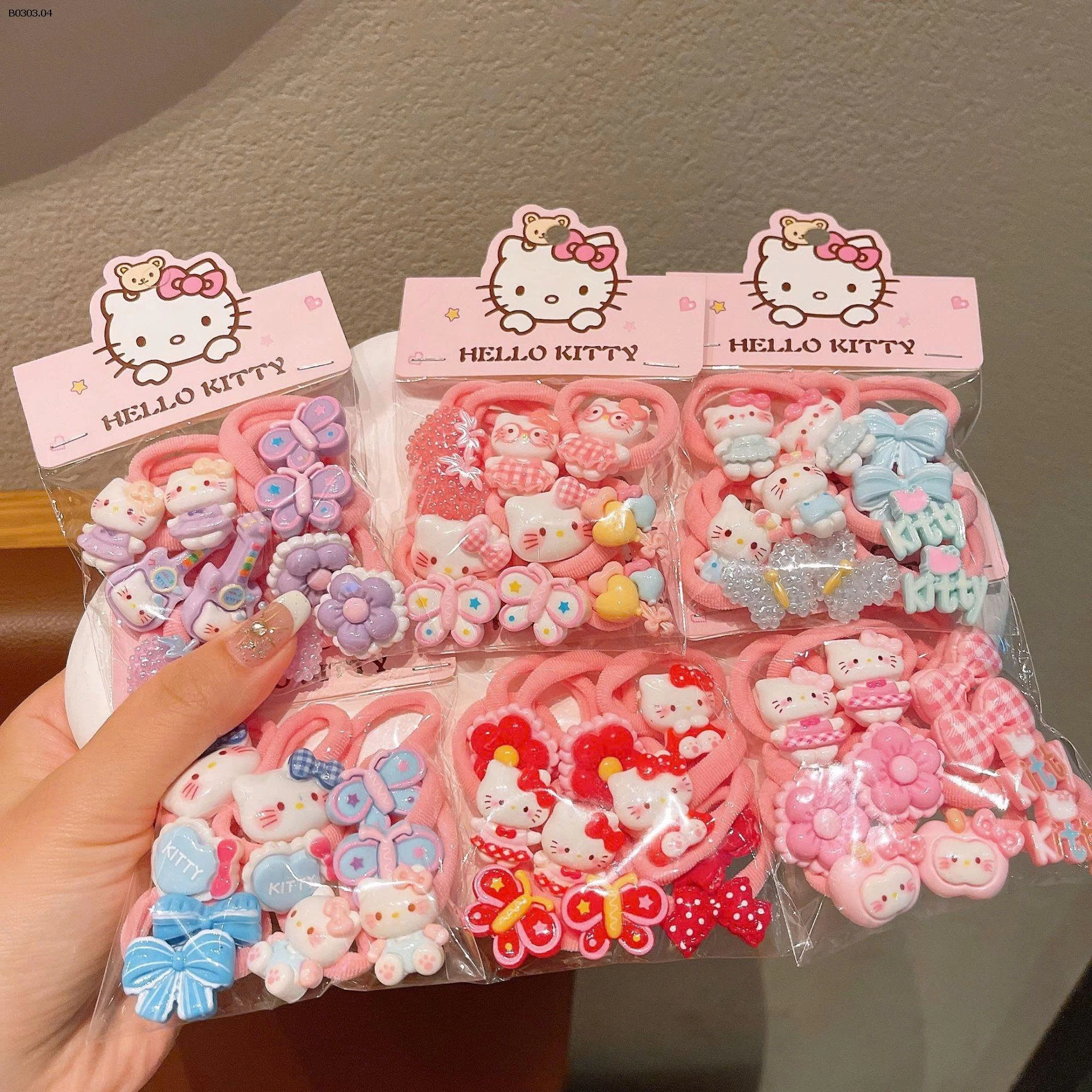 SET 10 DÂY BUỘC TÓC KITTY - sỉ 35k