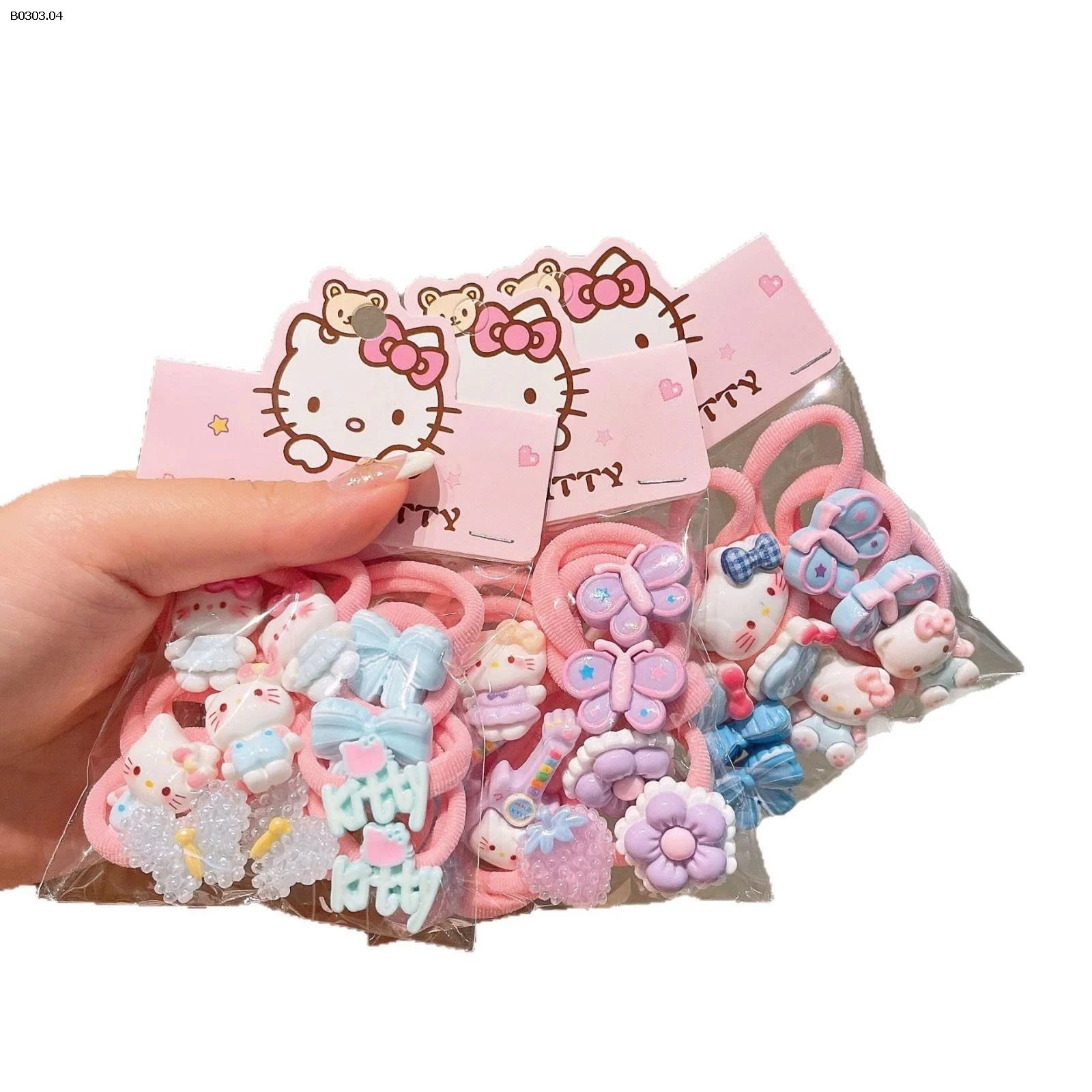 SET 10 DÂY BUỘC TÓC KITTY - sỉ 35k