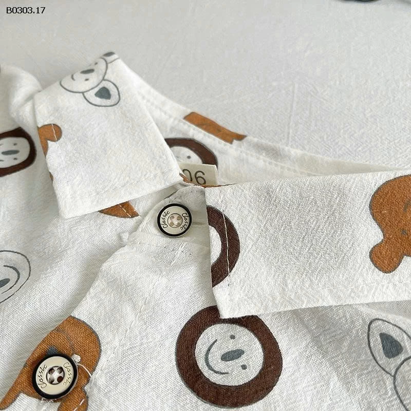 ÁO SƠ MI GẤU BT- sỉ 108k