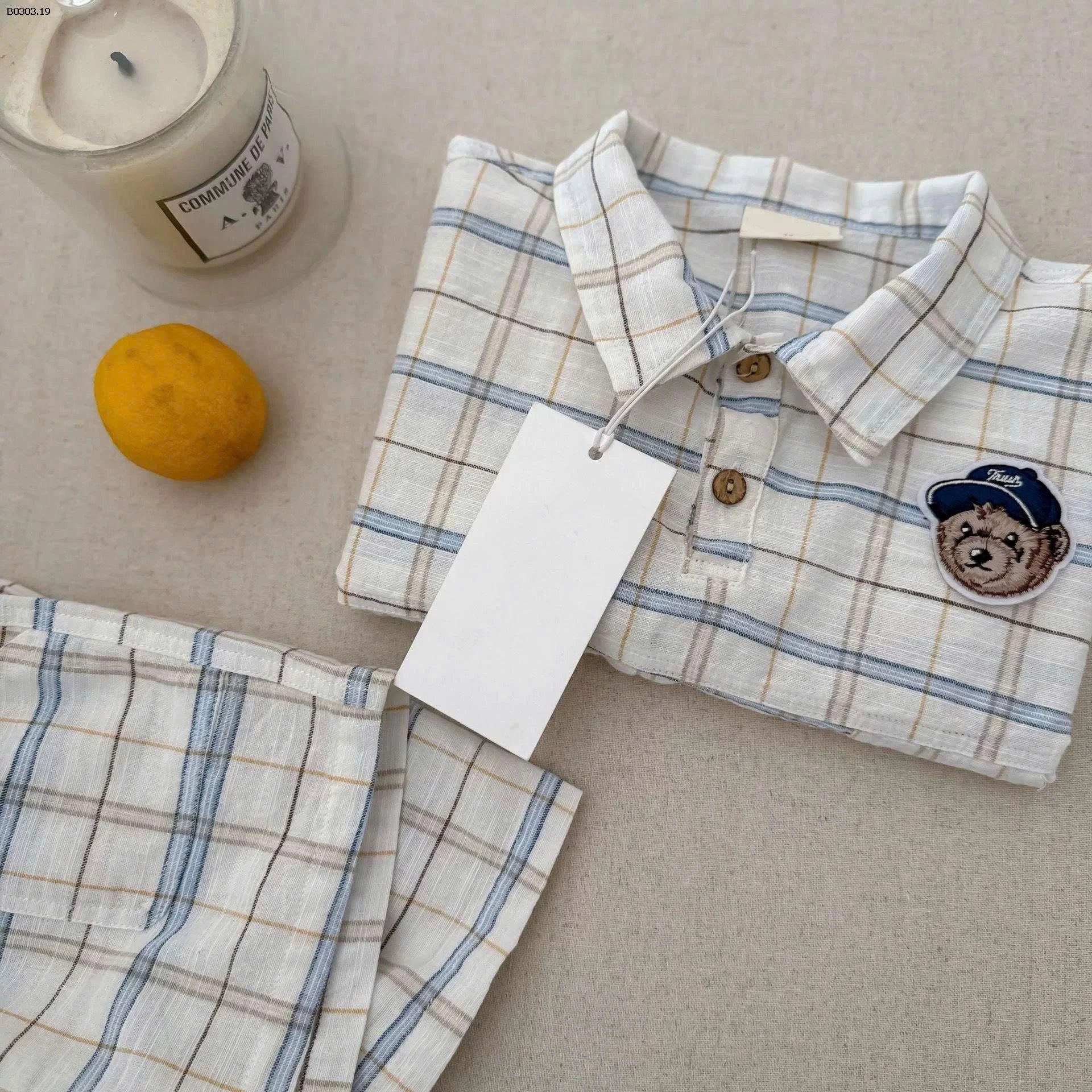 BỘ SƠ MI KẺ CHO BT  - sỉ 149k