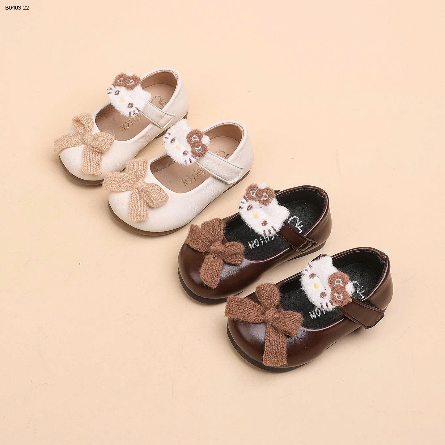 GIÀY BÚP BÊ NƠ KITTY BG- sỉ Size 15-19: 140k Size 22-26: 150k