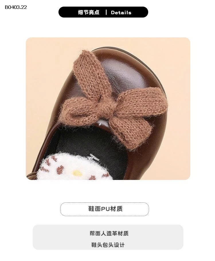 GIÀY BÚP BÊ NƠ KITTY BG- sỉ Size 15-19: 140k Size 22-26: 150k