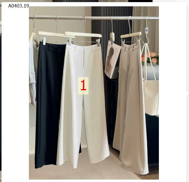 QUẦN TÂY ỐNG RỘNG ANNA  - sỉ 213k