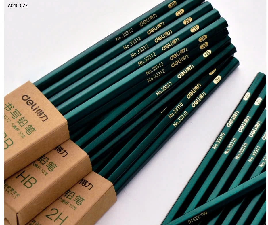 BÚT CHÌ HB / 2B chính hãng DELI  - Giá sỉ 105k/set 50c