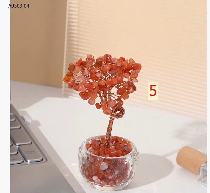 CÂY TÀI LỘC ĐÁ TỰ NHIÊN – MINI ĐỂ BÀN XINH XẮN  - sỉ 120k