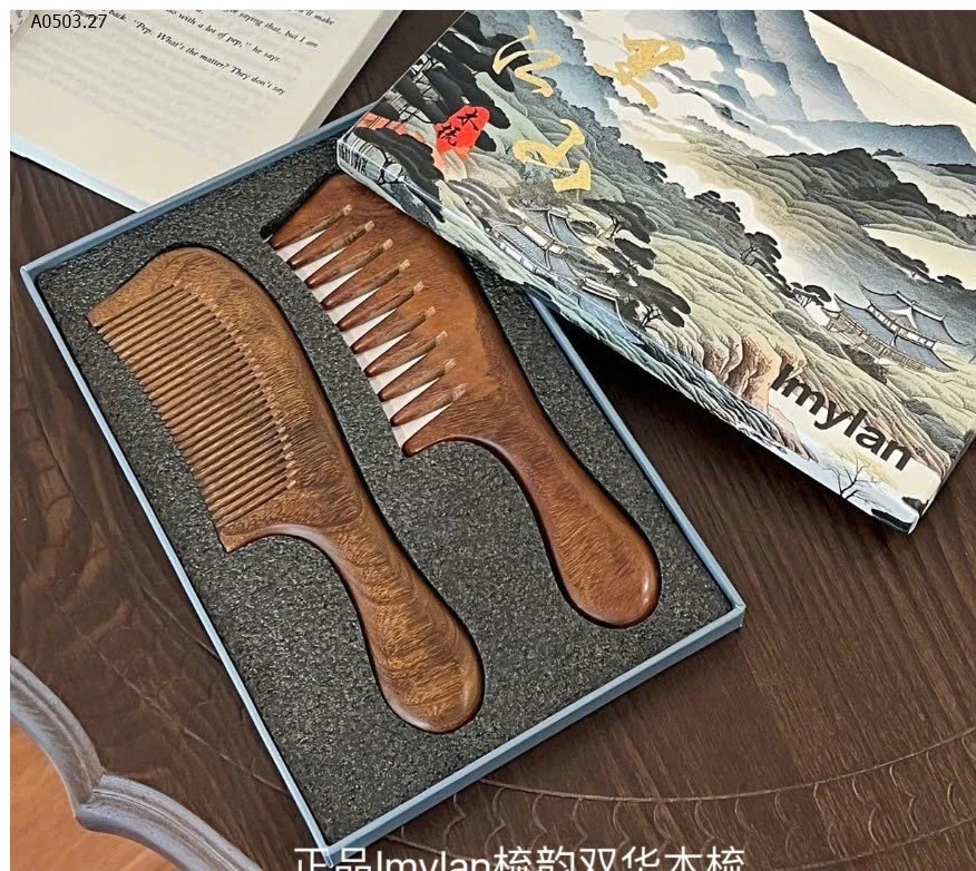 SET 2 LƯỢC GỖ ĐÀN HƯƠNG  - sỉ 108k