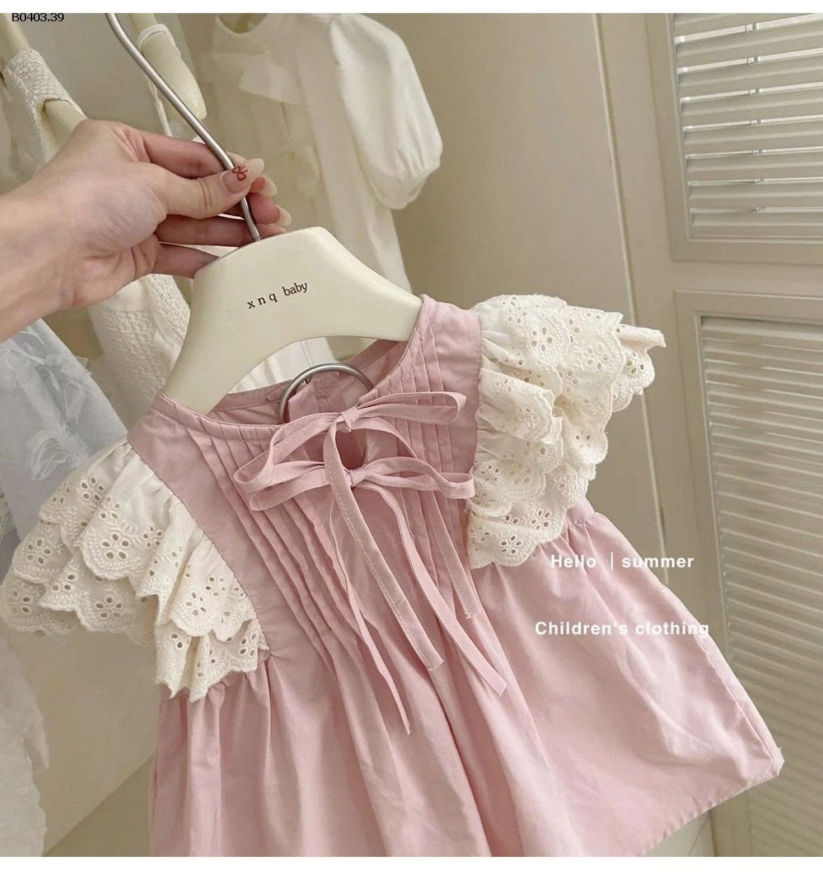 Váy hồng cánh tiên bé gái - sỉ 152k