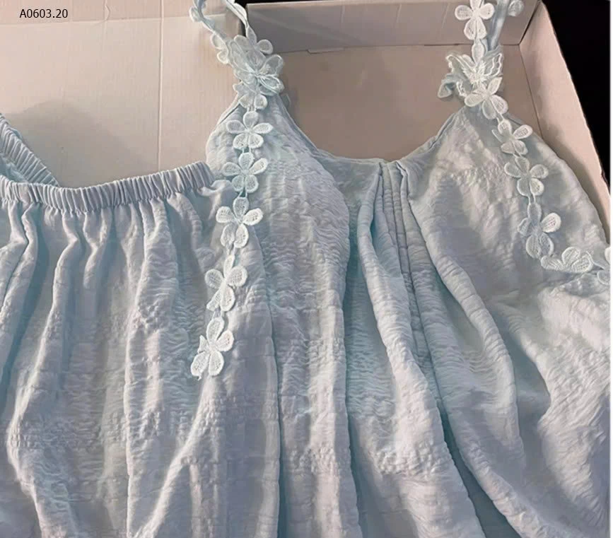 Set 2 dây hoa hàng đũi nhăn siêu mềm - sỉ 143k