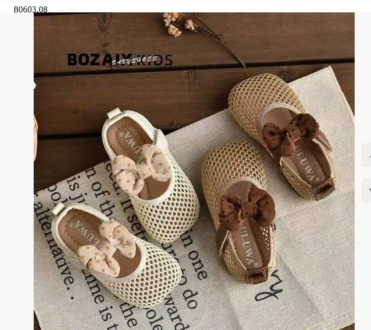 Giày sandal mùa hè cho bé gái có nơ-Giá sỉ  sz 23-27 :  135k sz 28-32 : 148k
