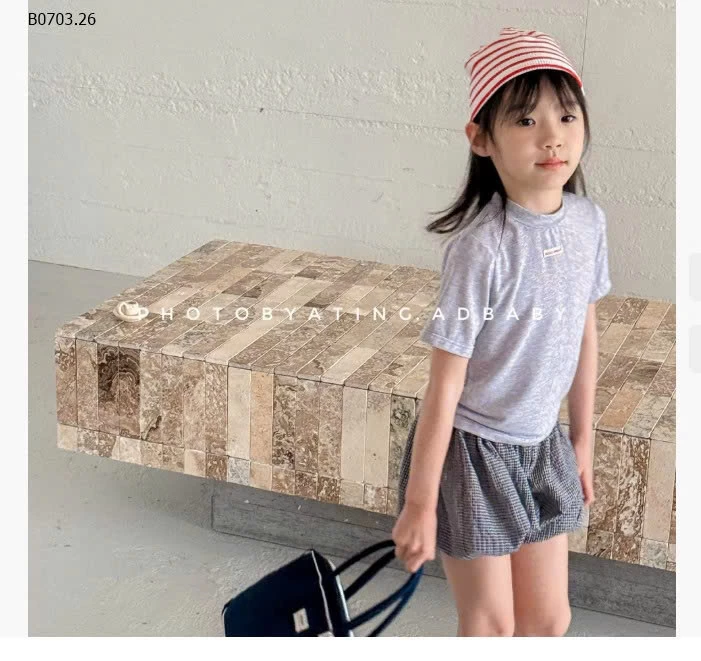 ÁO THUN BÚN TRƠN MÀU ADBABY 6203-Giá sỉ 108k