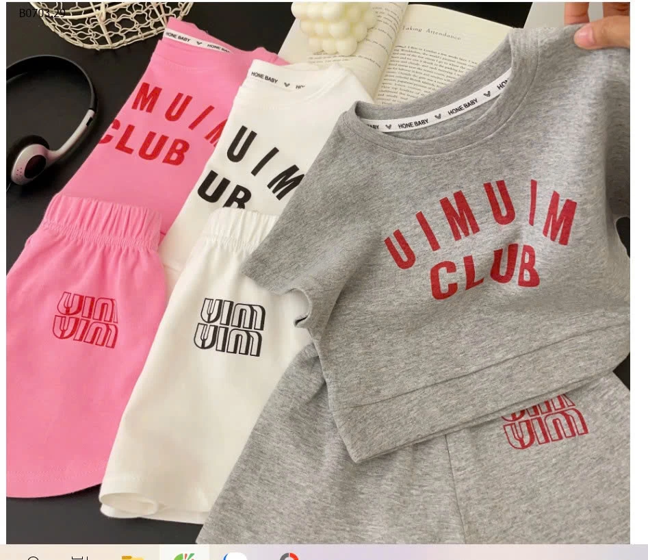 BỘ COTTON TAY HẾN IN CHỮ-Giá sỉ  sz 80-100 giá 84k  sz 110-130 giá 94k sz 140-150 giá 99k