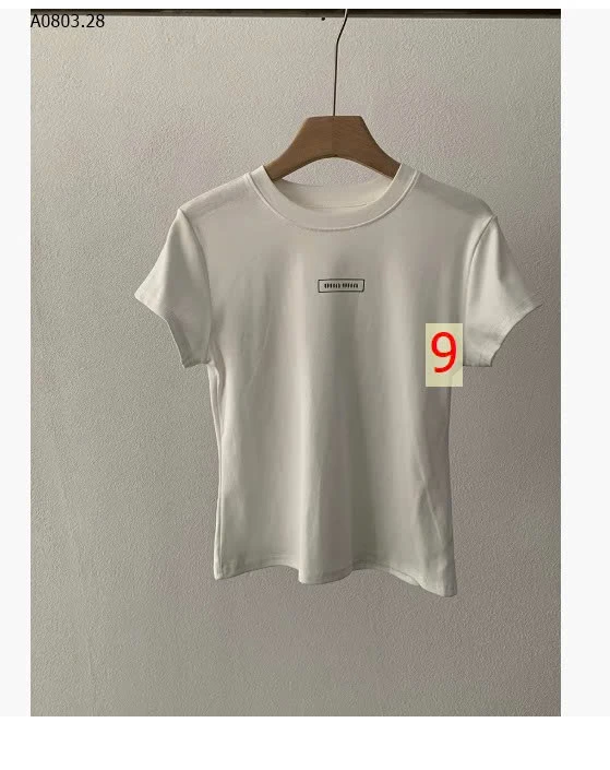 ÁO THUN BOZIP CỔ TRÒN MIUMIU- sỉ 130k