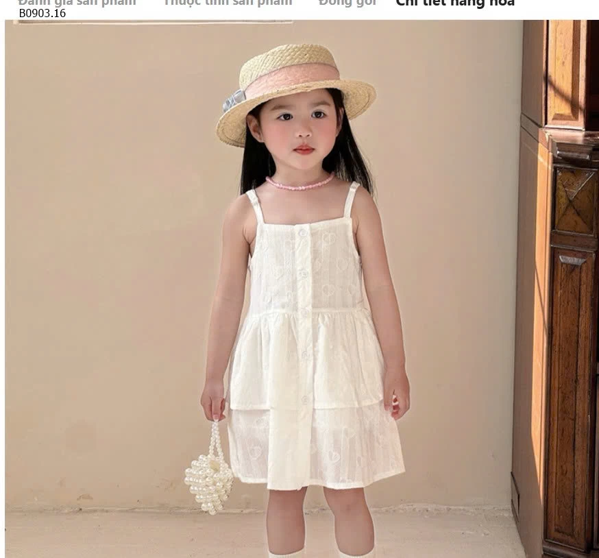 ĐẦM 2 DÂY THÊU NỔI ĐÁNG YÊU - sỉ 205k