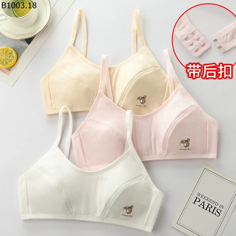 ÁO BRA QUAI GÀI NÚT CHO BÉ GÁI LỚN Giá sỉ 79k/ set 3 cái mix