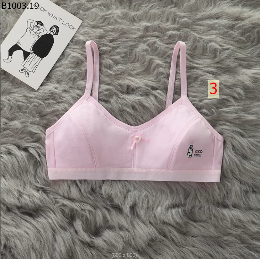 ÁO BRA NƠ QUAI GÀI NÚT CHO BÉ GÁI LỚN Giá sỉ 87k/ set 4 cái mix